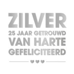 25 jaar getrouwd kaartje